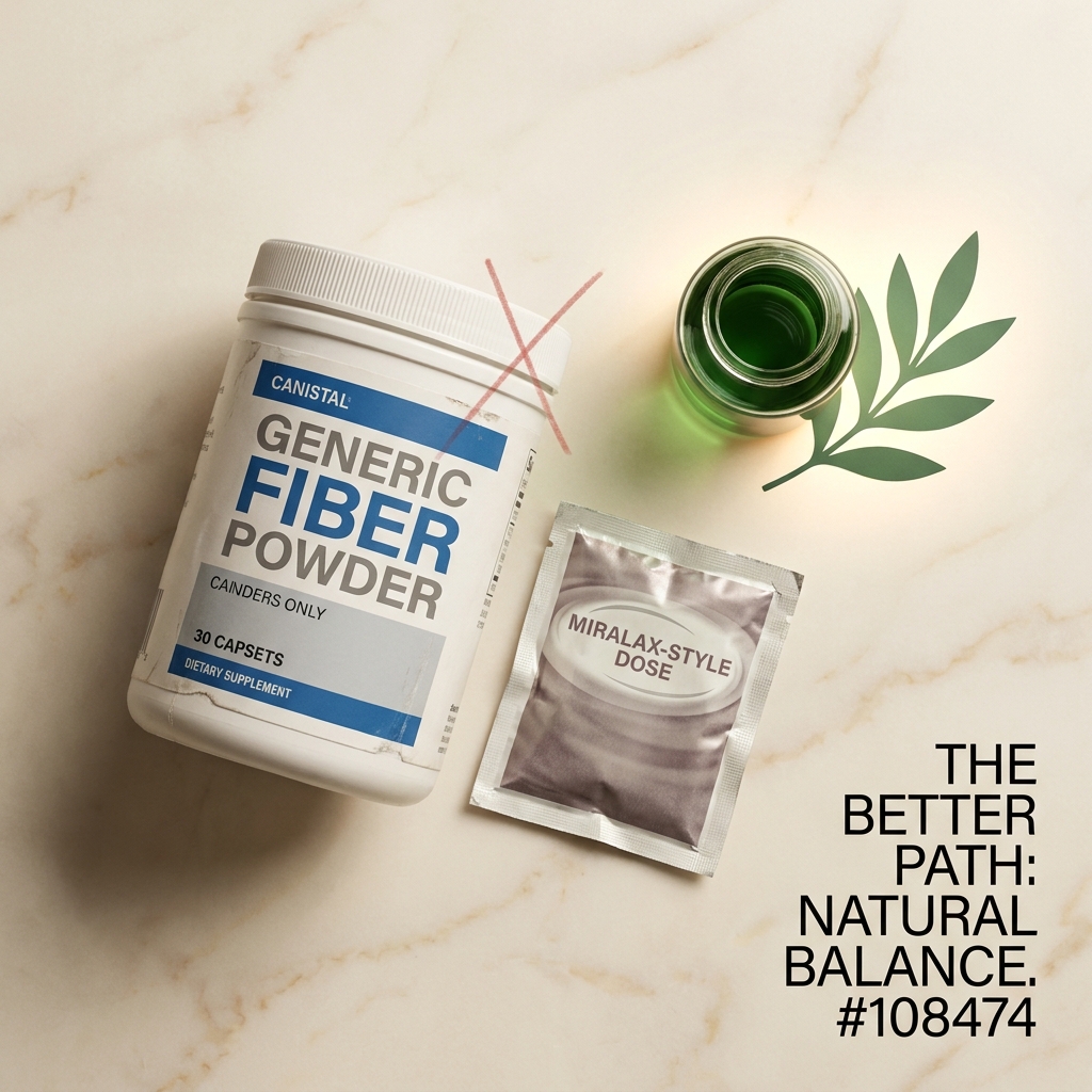 Miralax and fiber containers, the wrong tool for a GLP-1-slowed gut